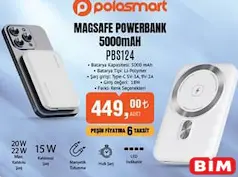 POLOSMART PBS124 MAGSAFE POWERBANK 5000 MAH POLOSMART PBS124 MAGSAFE POWERBANK 5000 MAH